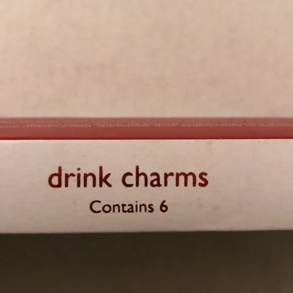 NEW Pier 1 Imports Holiday Christmas Winter wine glass charms. Six total.